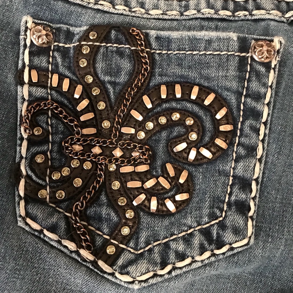Miss Me Jeans Size 27,with 30 inch inseam - Picture 4 of 5